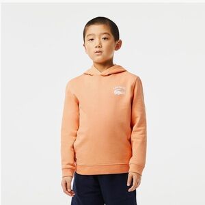 NWT Lacoste Boy's Long Sleeve Hooded Sweatshirt Size 10yr Color Ledge